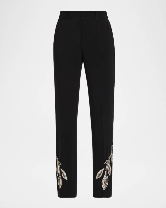 Kerry Beaded Paisley Pants